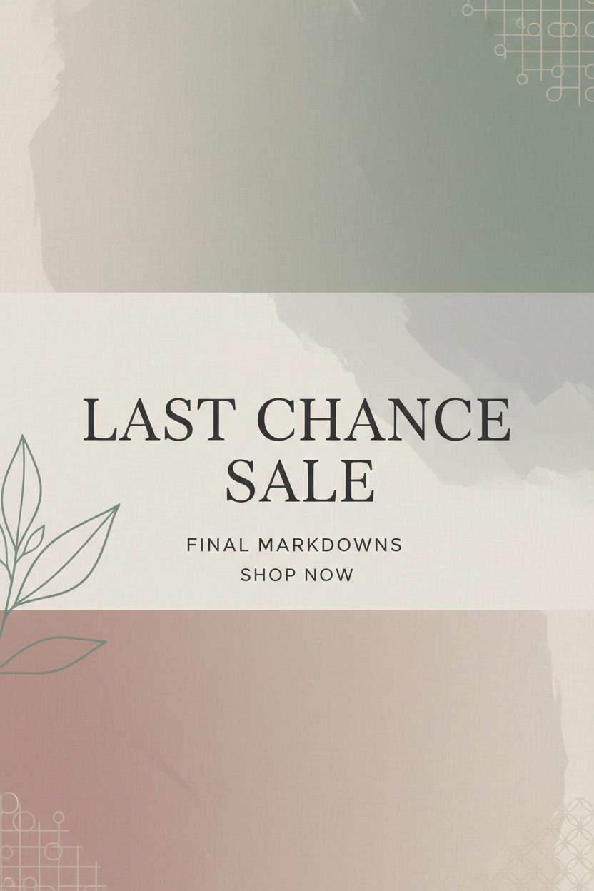 Last Chance, 55% OFF