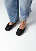 Black woven Andrea slip on