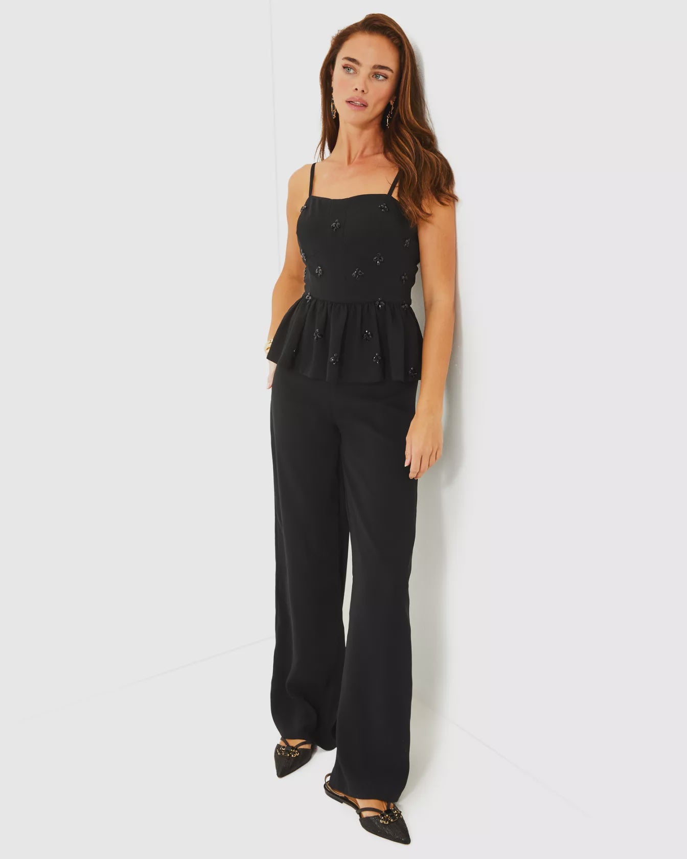 Luella Sleeveless Jumpsuit Noir