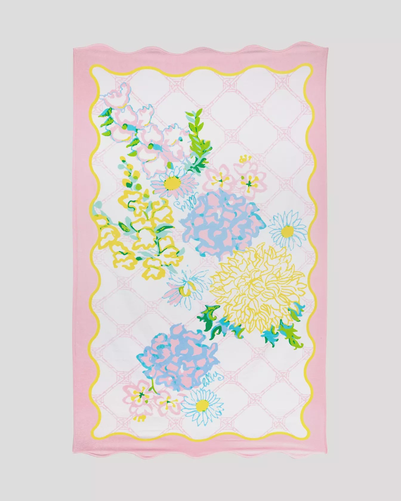 Scalloped Beach Towel Lilly Garden Home
