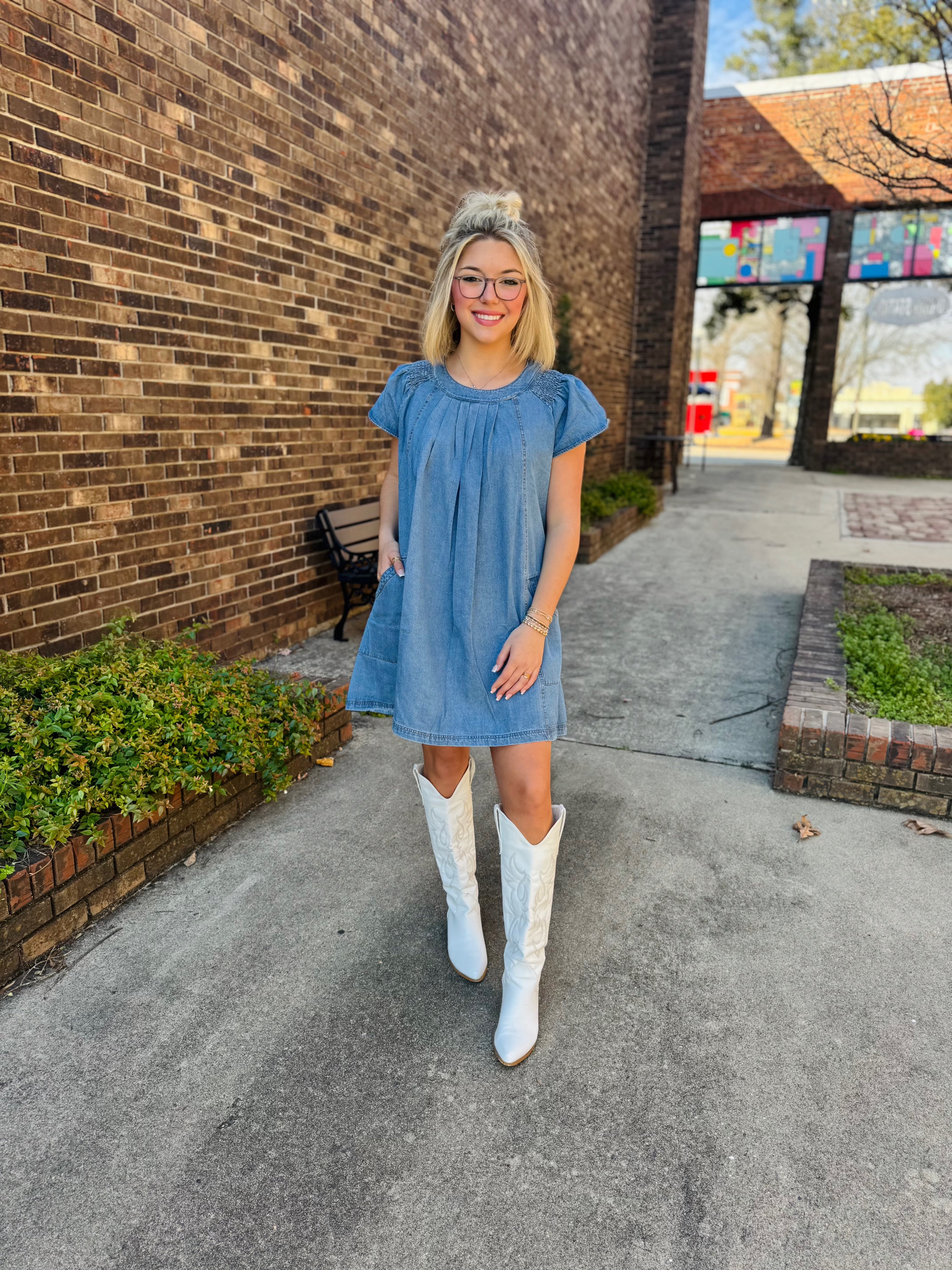 Denim Pocket Dress