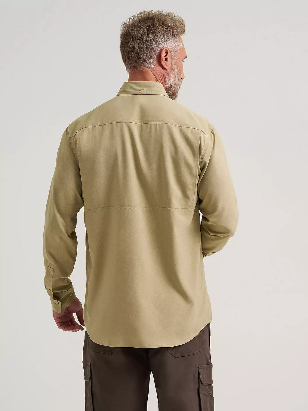 Wrangler lightweight vented work shirt - khaki