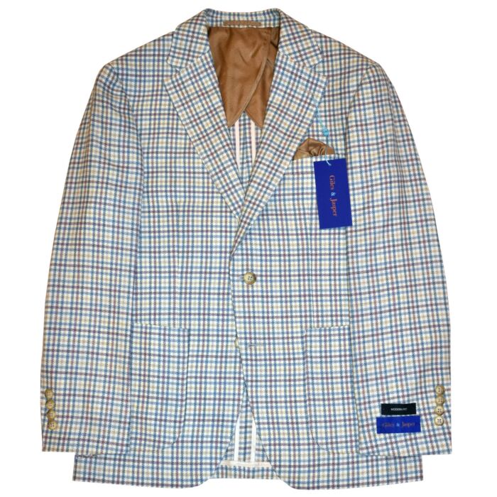 Ivory/Pink/Blue Sport Coat