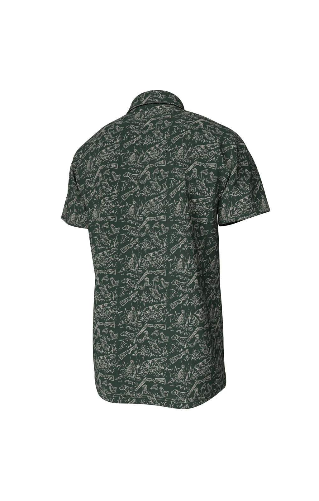 Pointer Pattern Performance Polo Duck Green