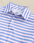 Youth SS Driver Waterway Stripe Perf Polo