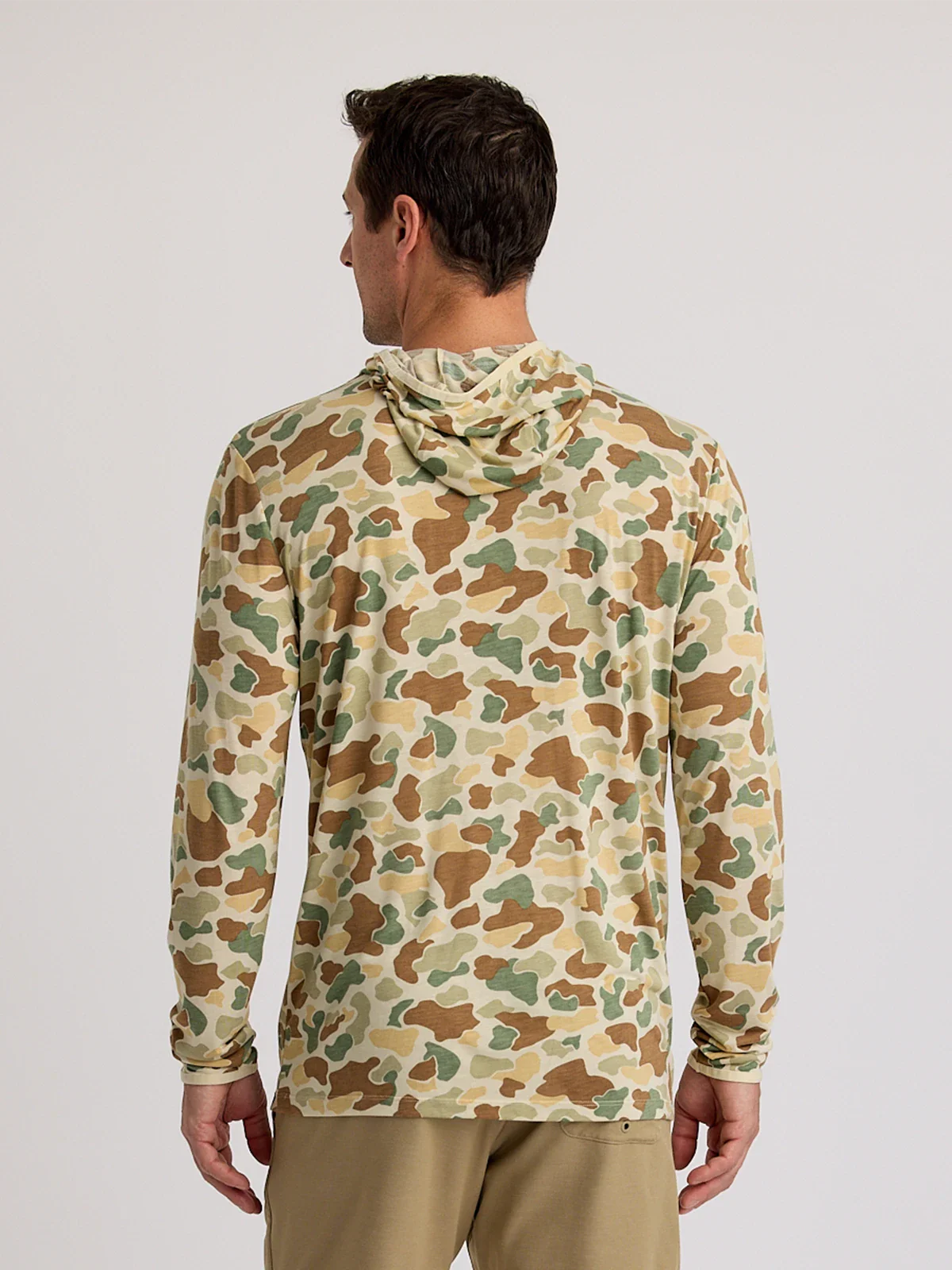 Men's Bamboo Lightweight Hoodie Vintage Camo
