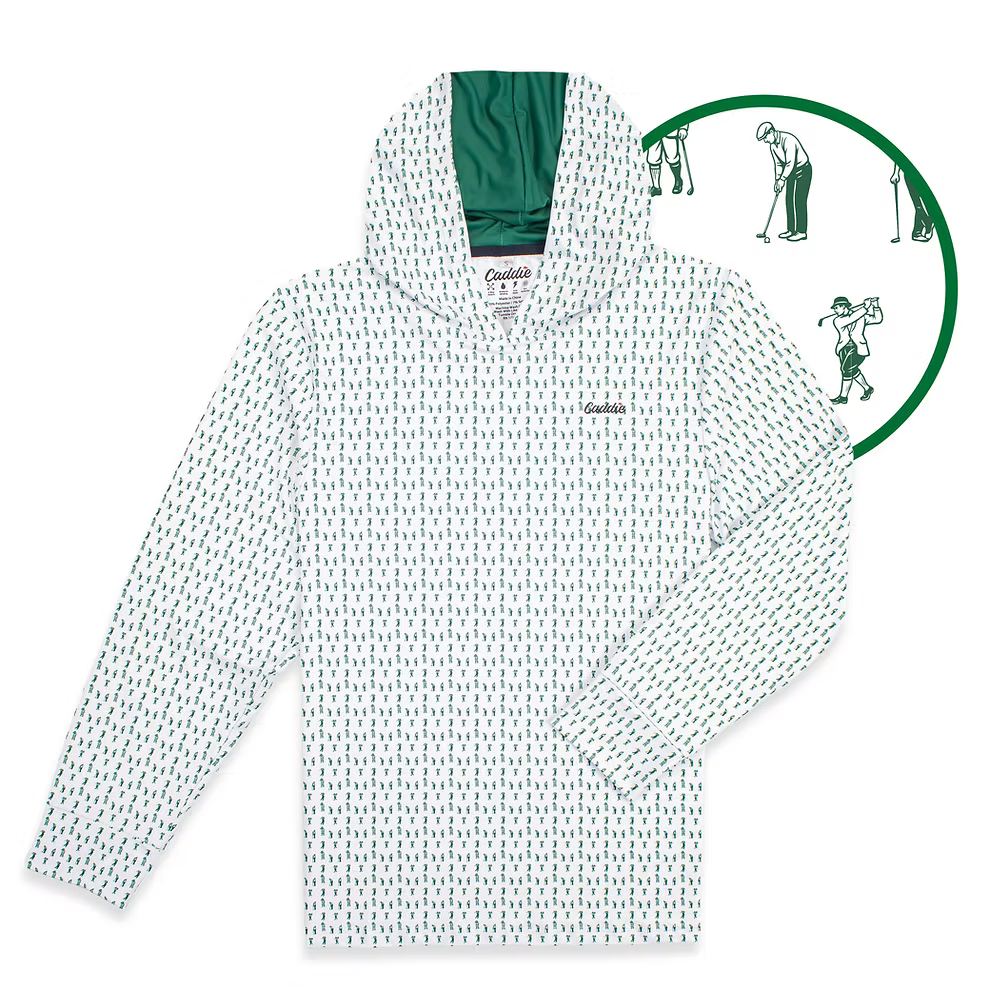 Caddie Bogey Hoodie - Green/White