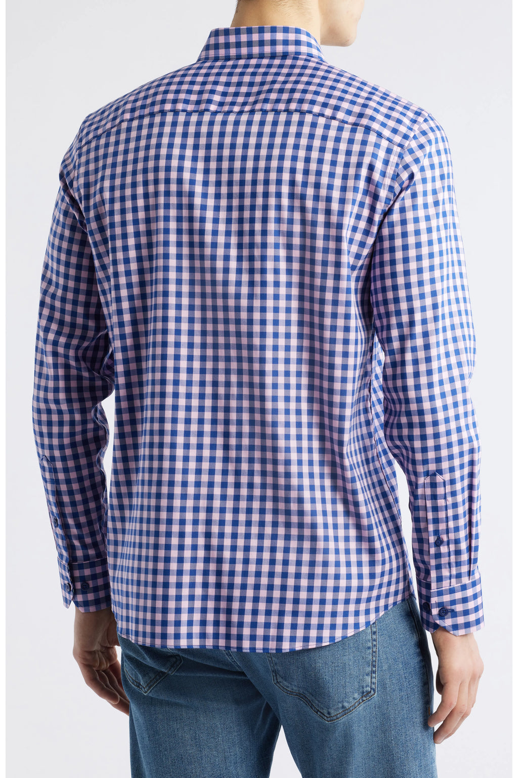 XC4 Two Toned Pink Gingham Button Down