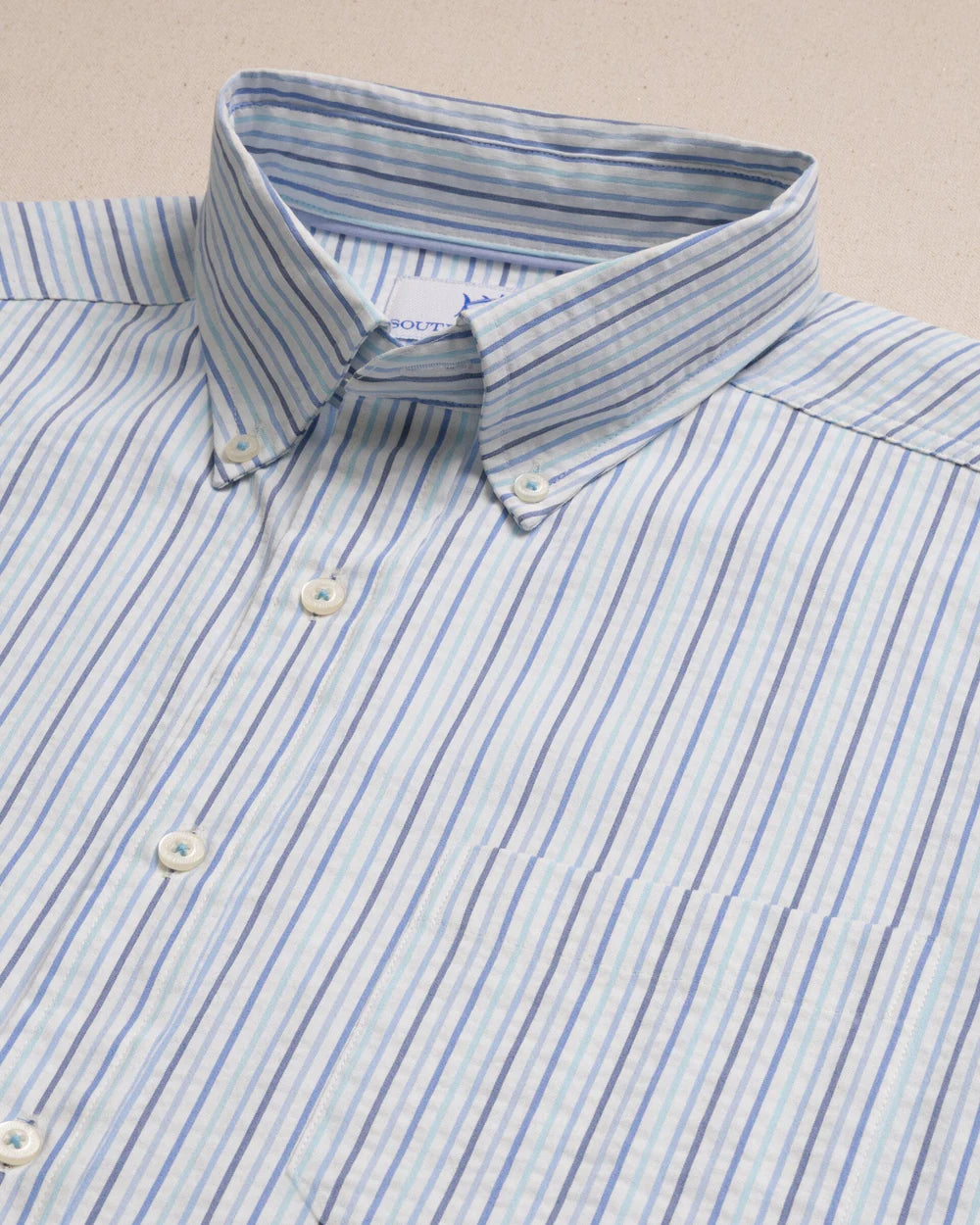 SS Coastal Breeze Marina Seersucker Sportshirt