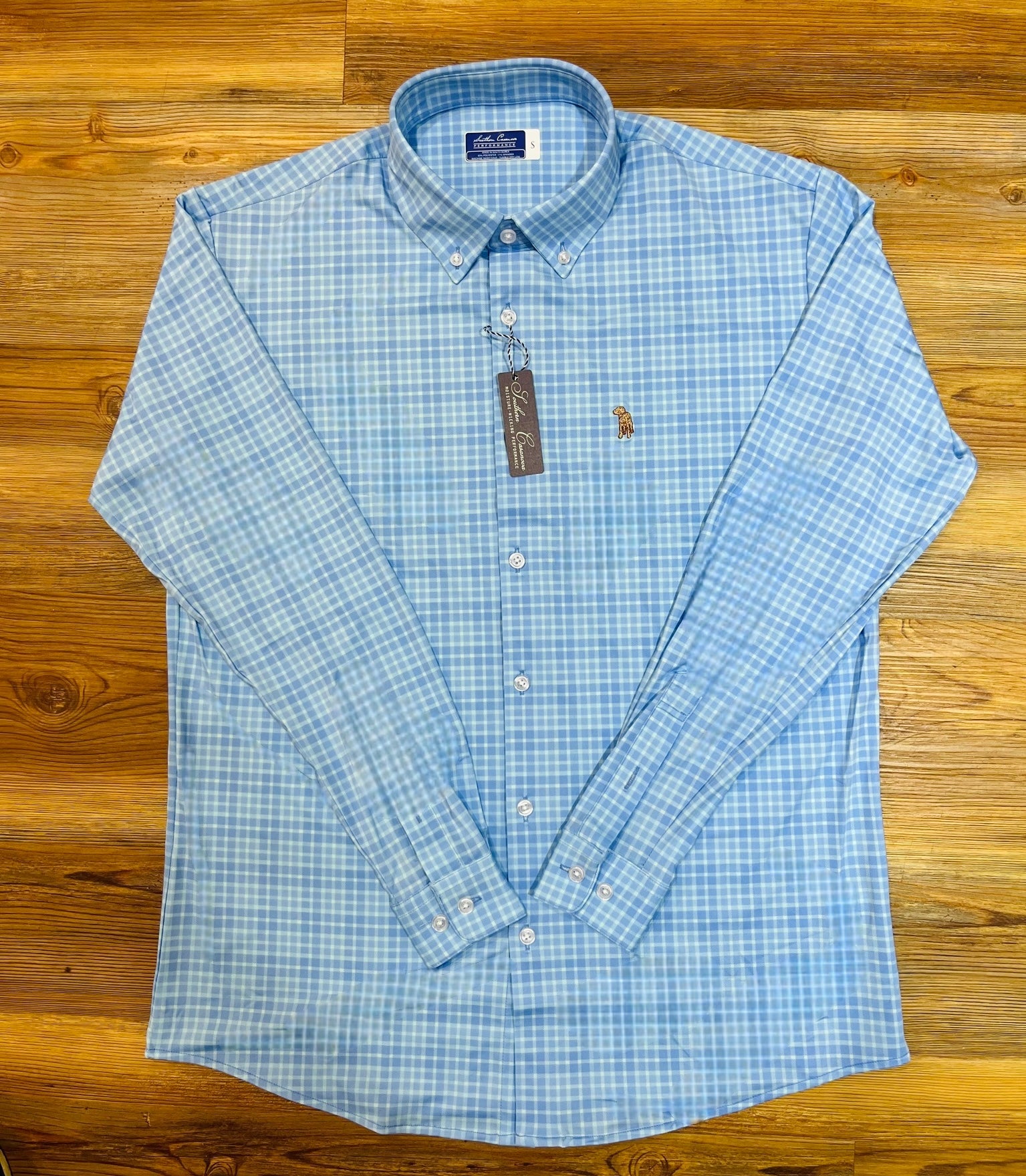 button down perf ls tidepool check