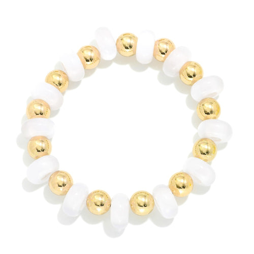 Acetate & Metal Tone Bracelet