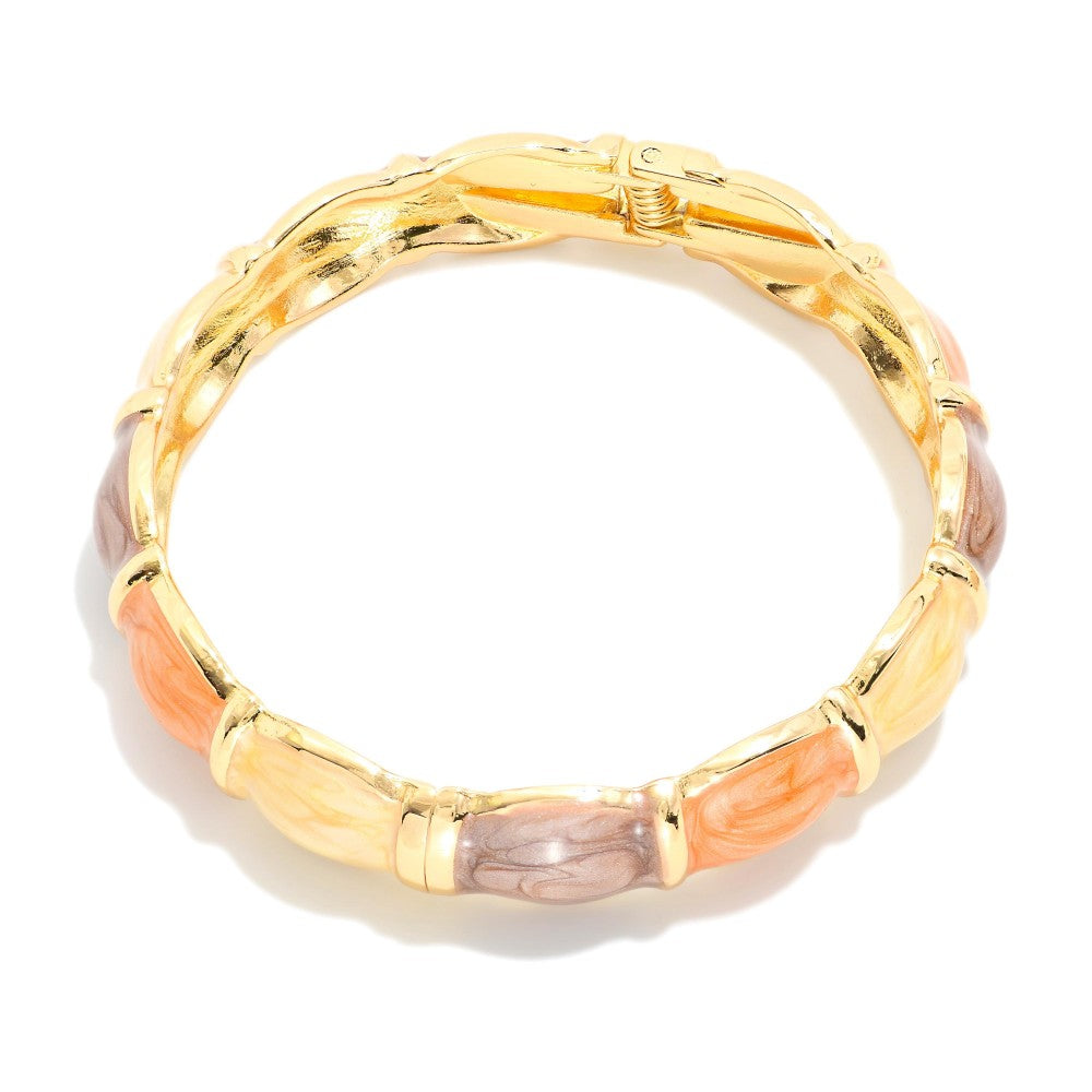 Marbled & Enamel Bangle Bracelet