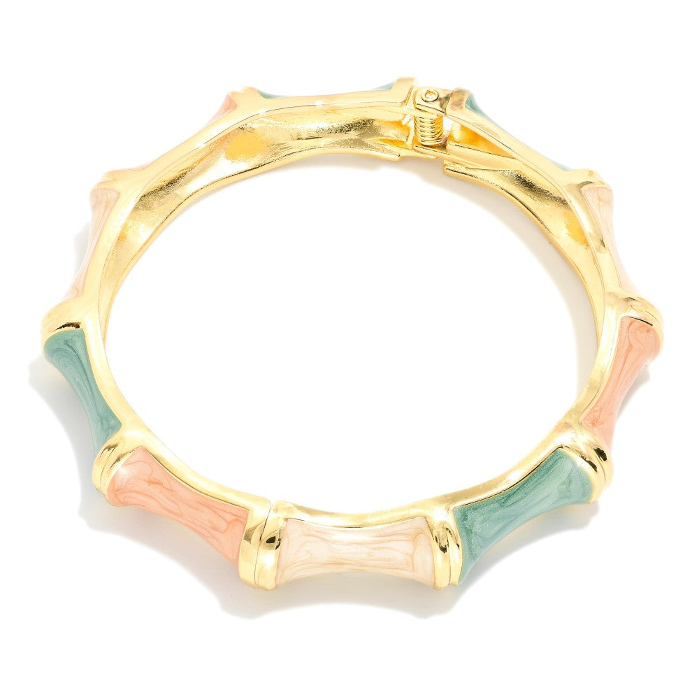 Marbled & Enamel Bangle Bracelet