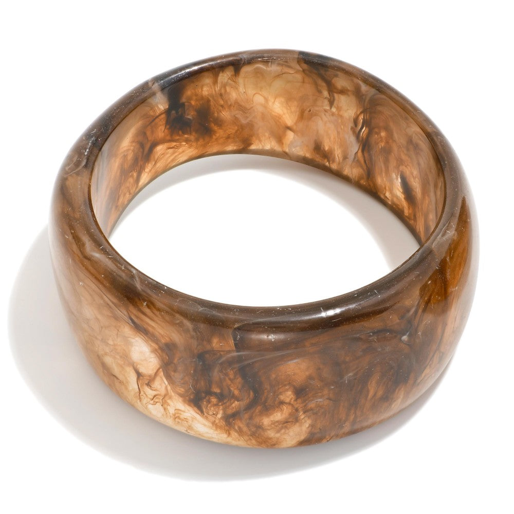 Marbled  Acetate Bangle Bracelet