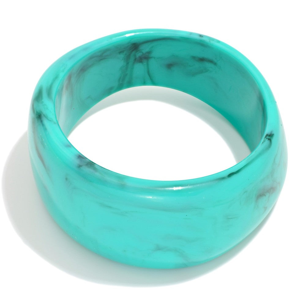 Marbled  Acetate Bangle Bracelet