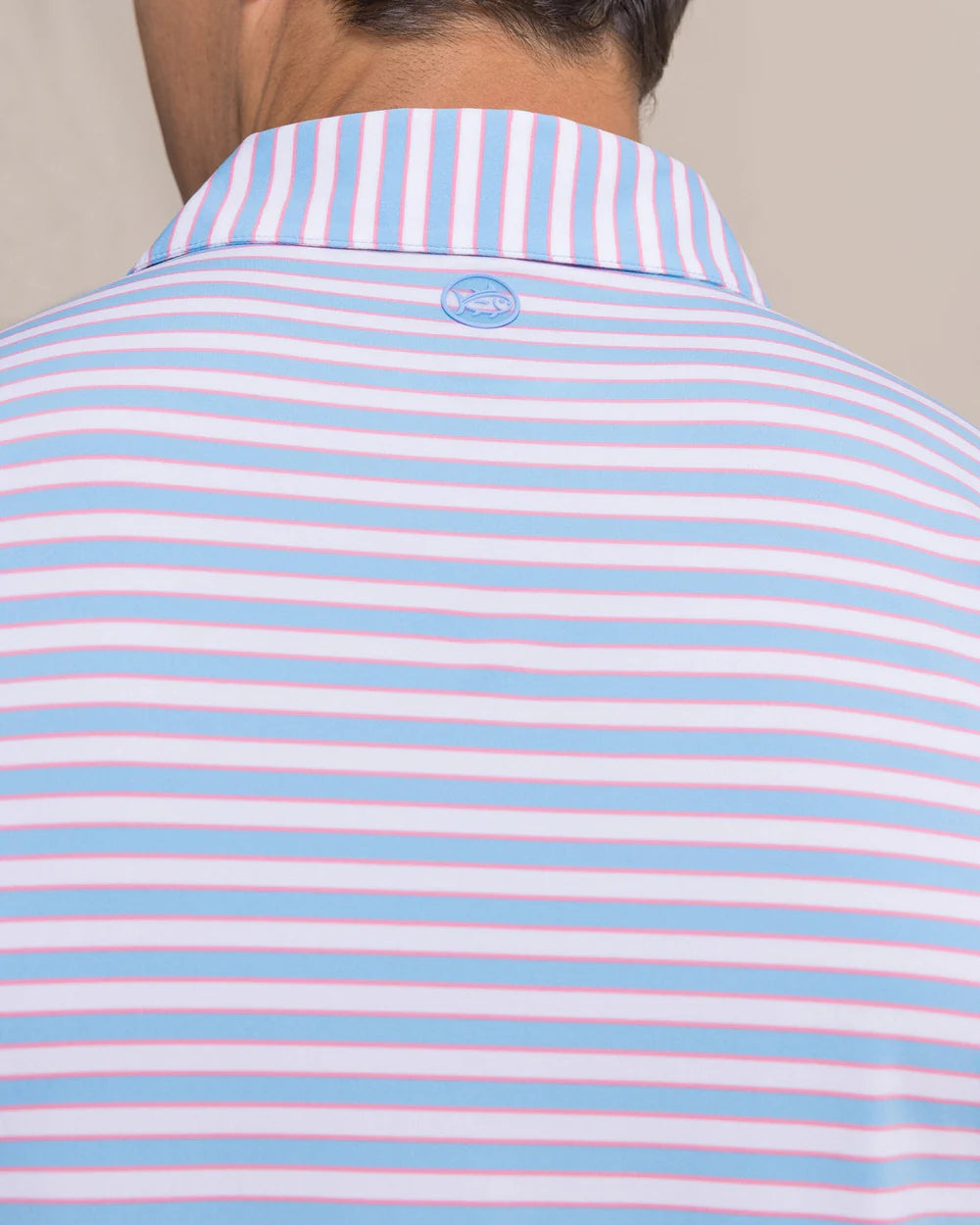 SS Coastal Breeze Water Way Strip Polo