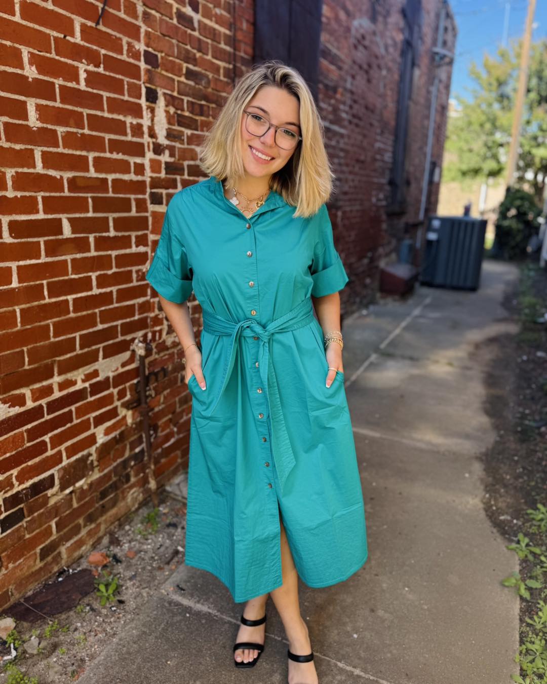Southern Tide Shelbi Midi Dress Spruce Shade