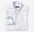 Solid Birdseye Button Down White