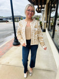 White/Beige Embroidered Jacket