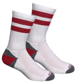 Double Up Sport Crew- White/Red