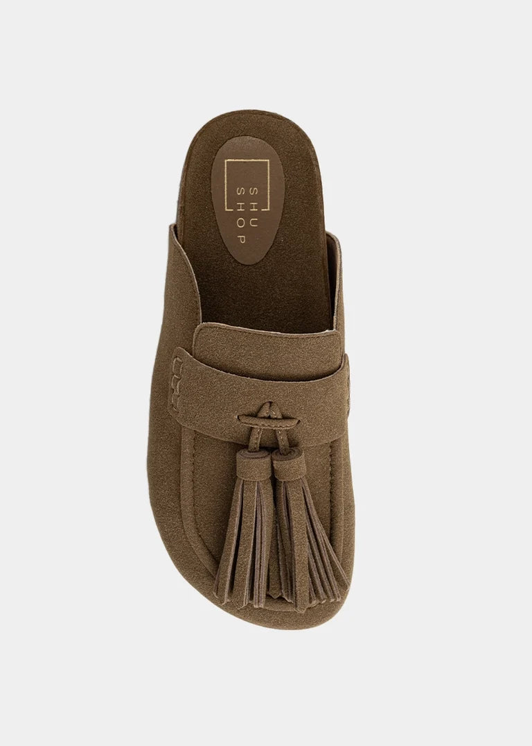 Ariana Shoe - Taupe Suede