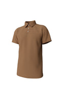 Hinton Stripe Polo Adobe/sandstone