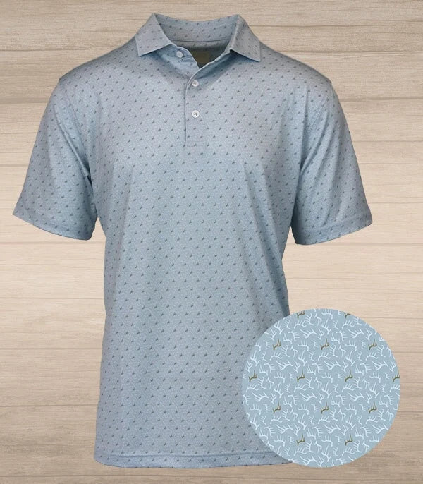 Antlers Geo Perf. Polo - Beachwash