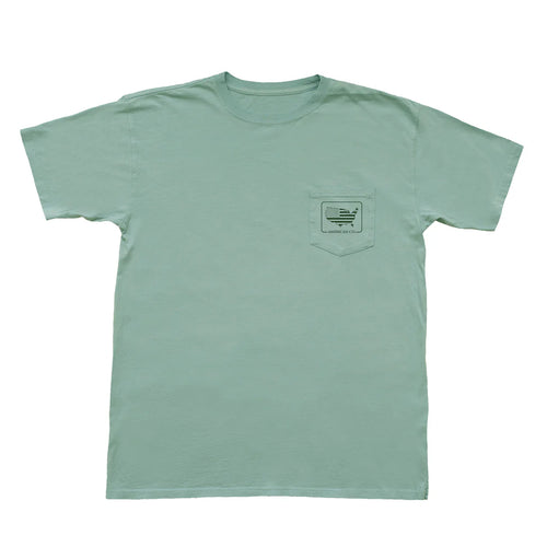 American Co Augusta Traditions SS Pocket tee-Aquafoam