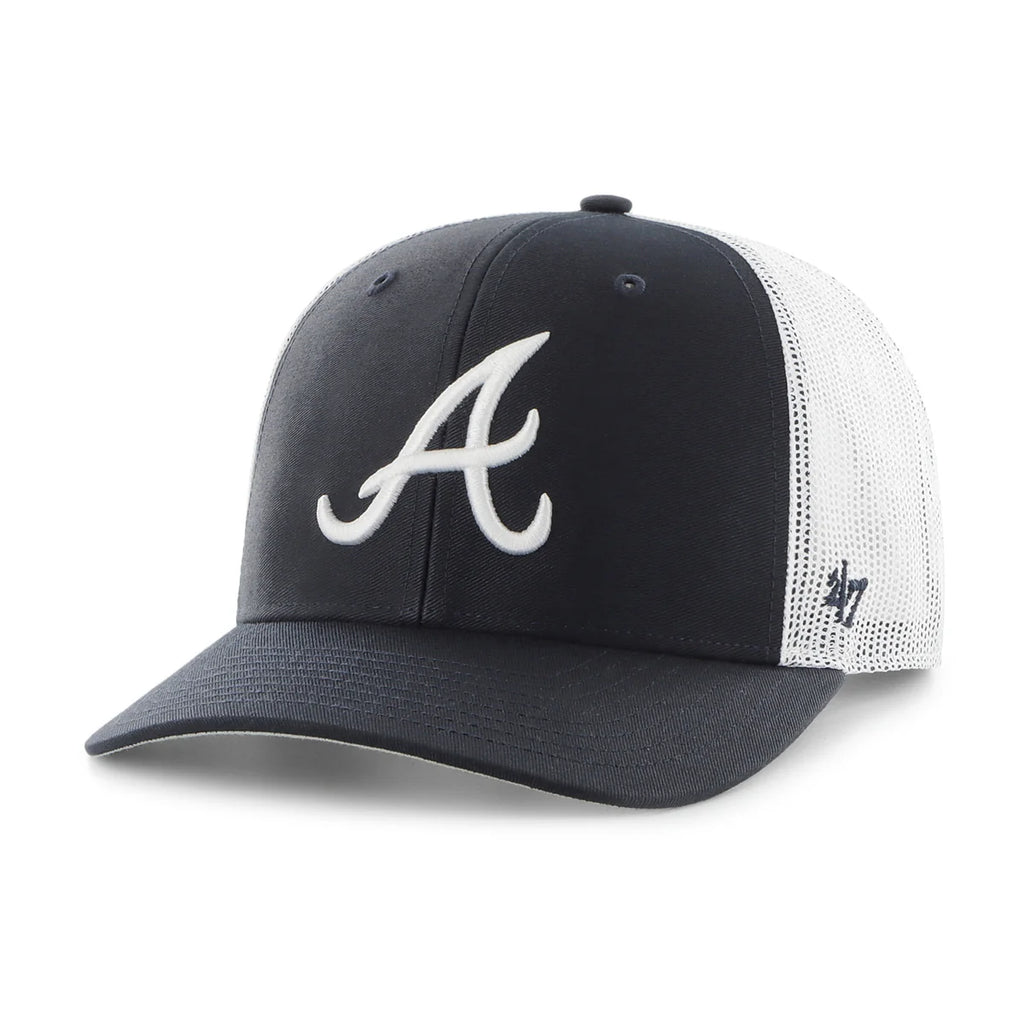 ATL BRAVES TRUCKER CAP NAVY