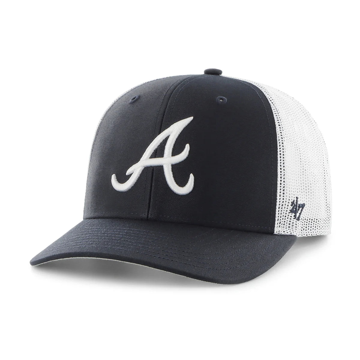 ATL BRAVES TRUCKER CAP NAVY