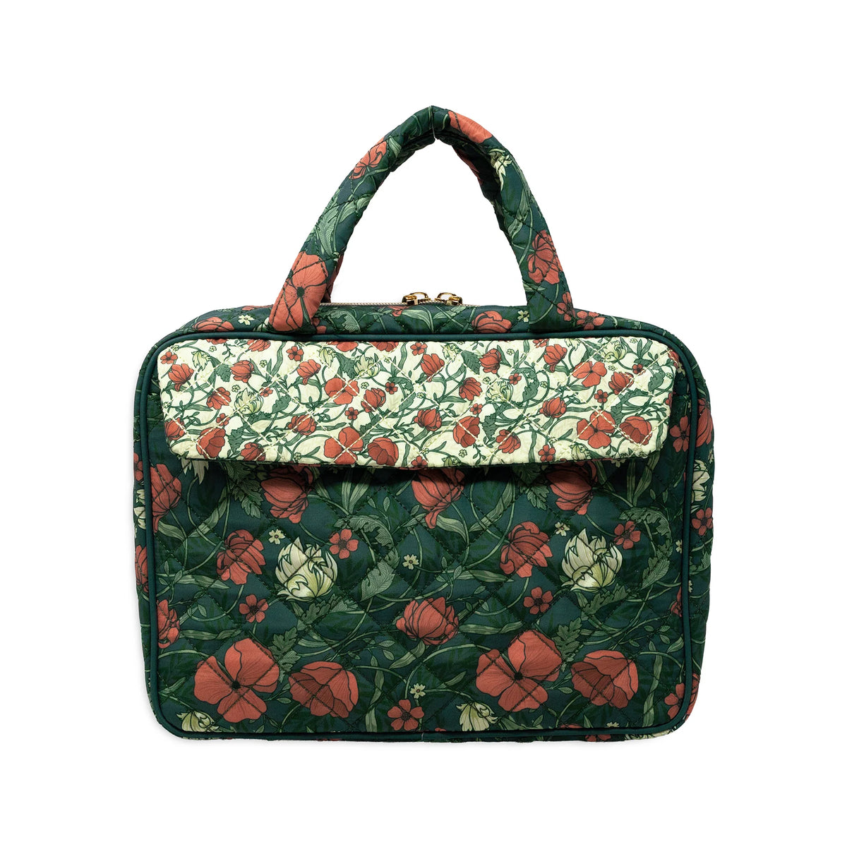 Quilted bible cover - Morris green