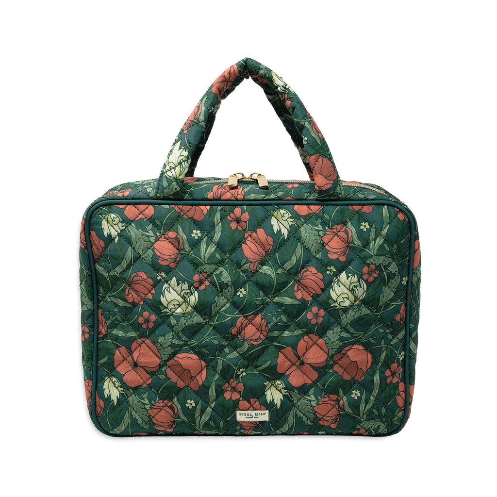 Quilted bible cover - Morris green