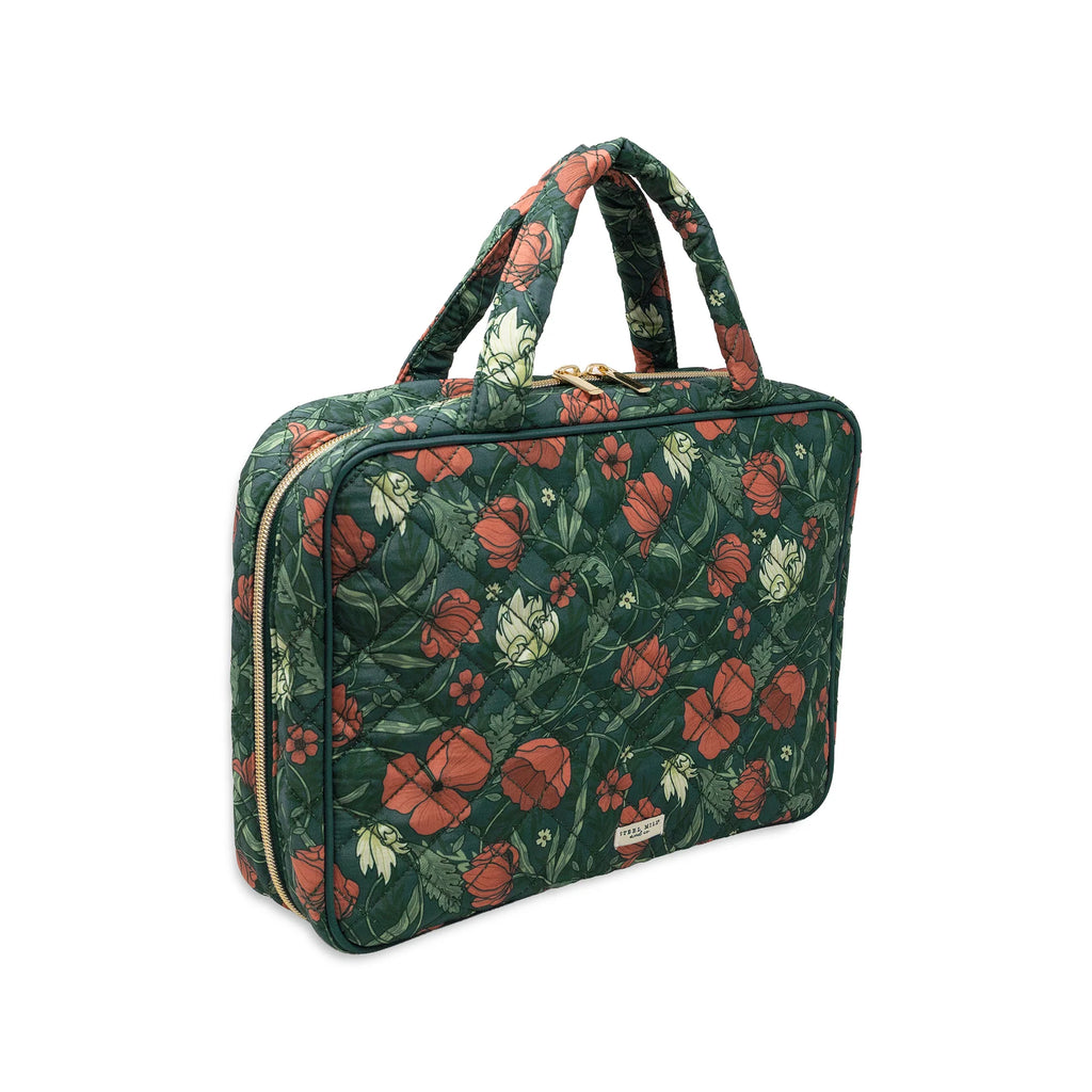 Quilted bible cover - Morris green