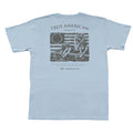 American Co Boston Tea Party SS Pocket Tee- Sky Blue