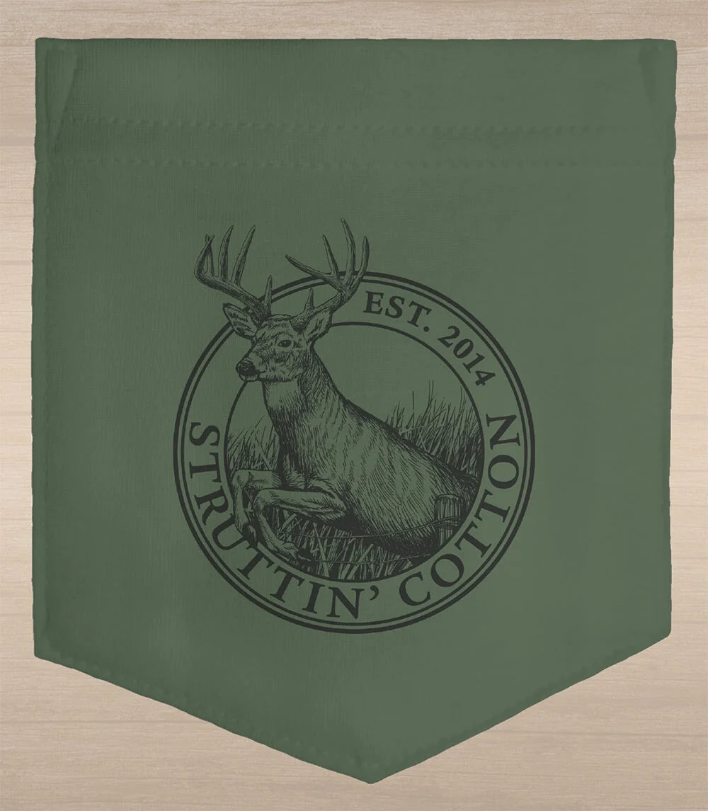 Bow Hunt Scene SS Tee - Sage