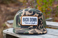 Camo Buck Down 7panel trucker hat