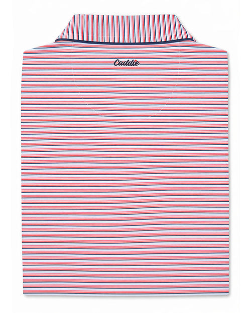 Caddie Independence Polo Red/White/Blue