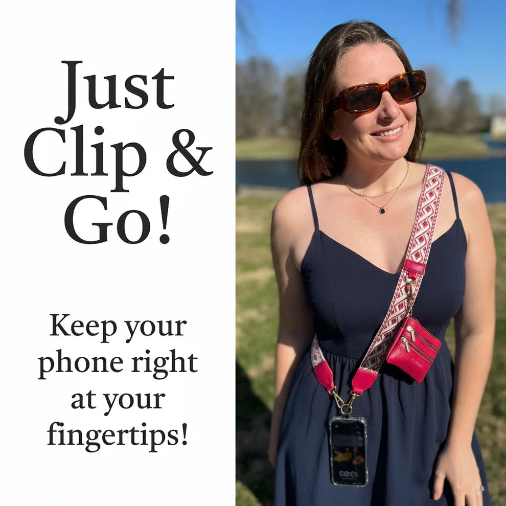 Clip & Go Strap w/ Zippered Pouch