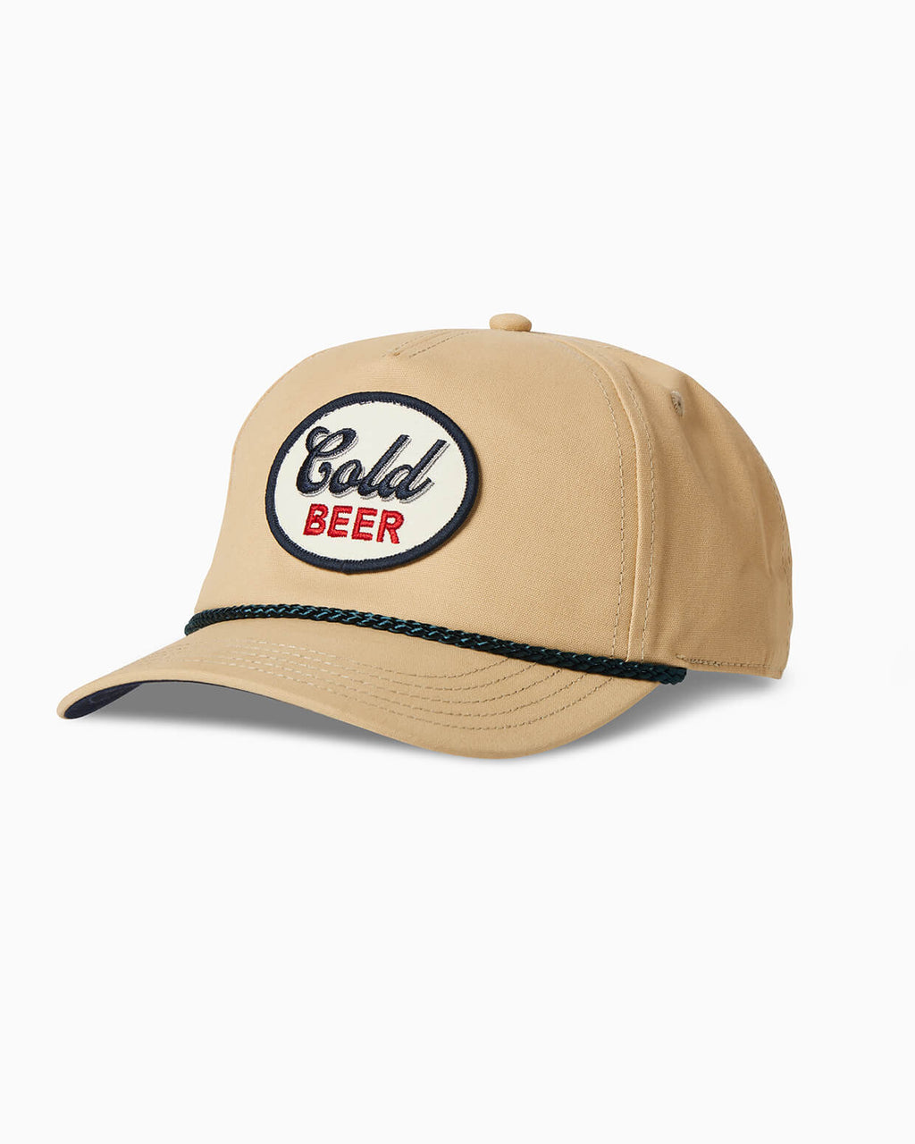 cold beer hat khaki