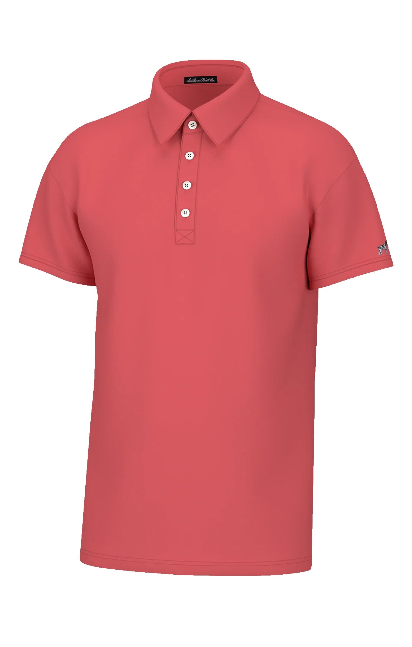 Charles 4 Button Pique Polo