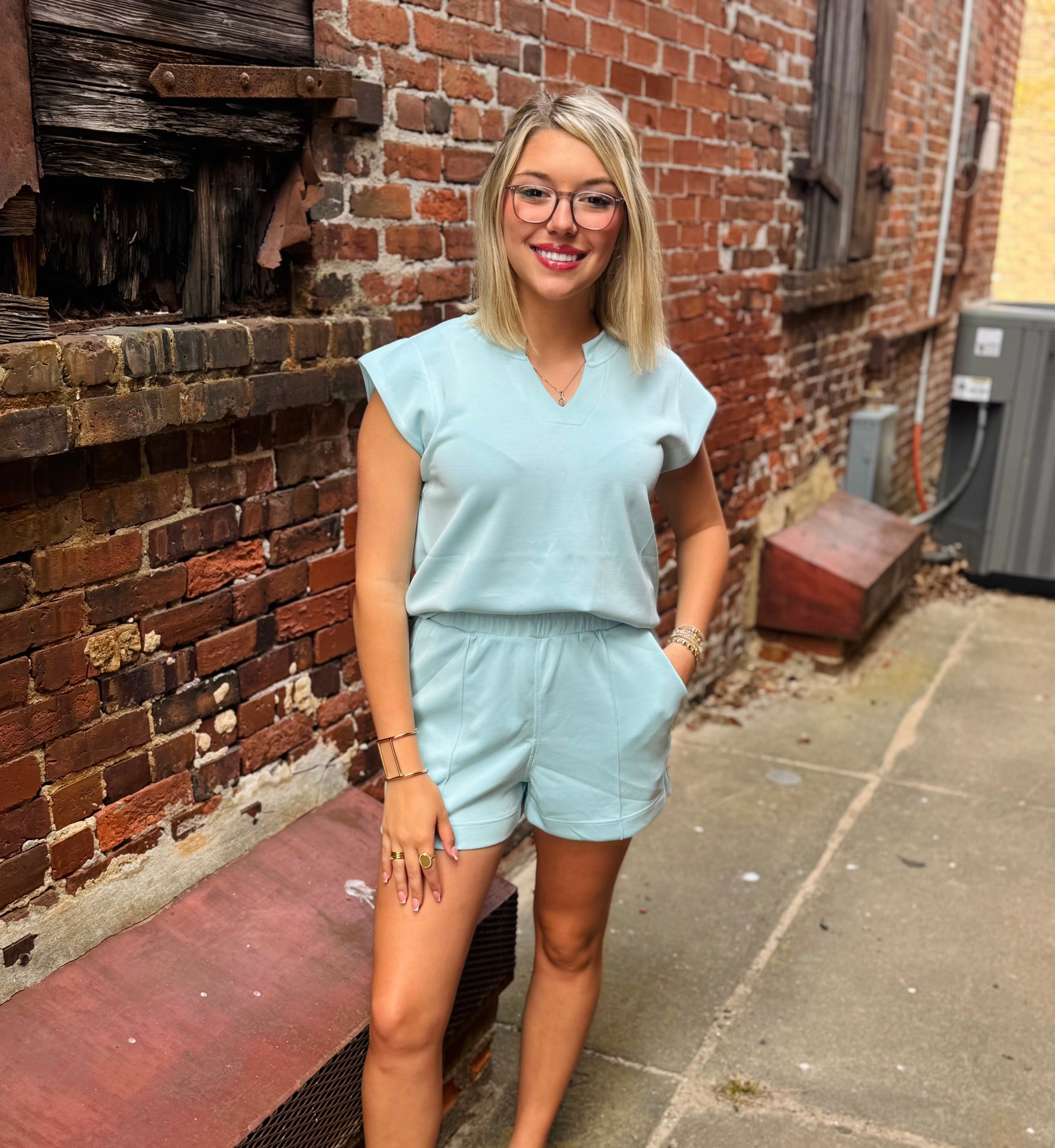 Astroknit Shorts Chambray