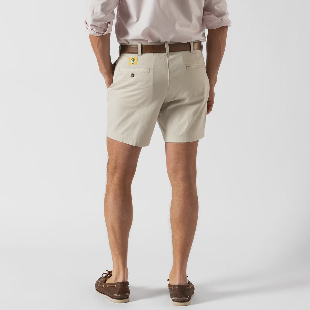 7" Gold School Chino Short Stone Gold Patch