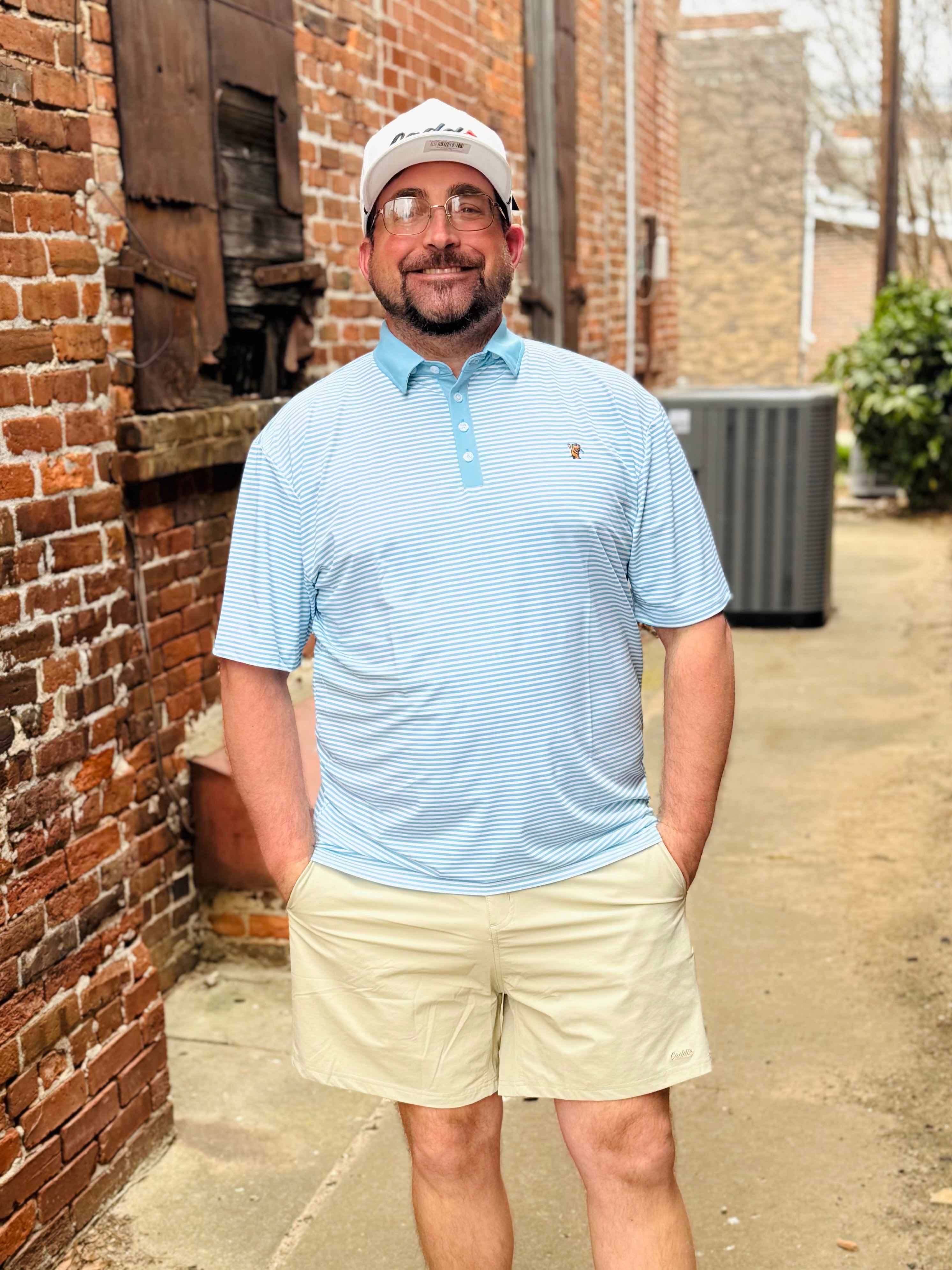 Caddie Fairway Polo Blue