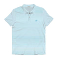 Heathered Drift Perf Polo- Horizon Blue