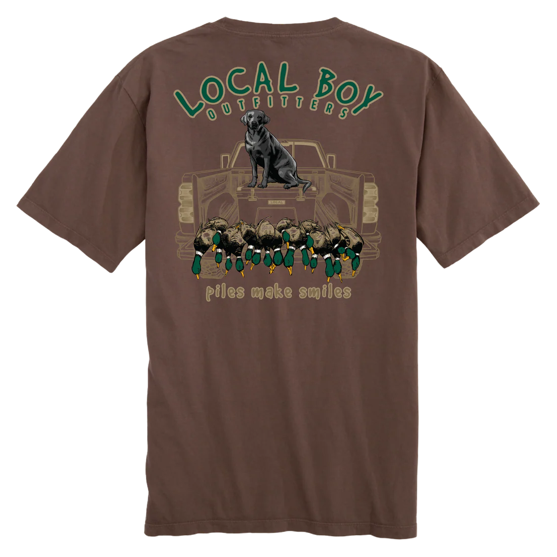 Piles Make Smiles SS Tee - Espresso