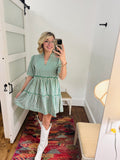 Green Stripe Dress