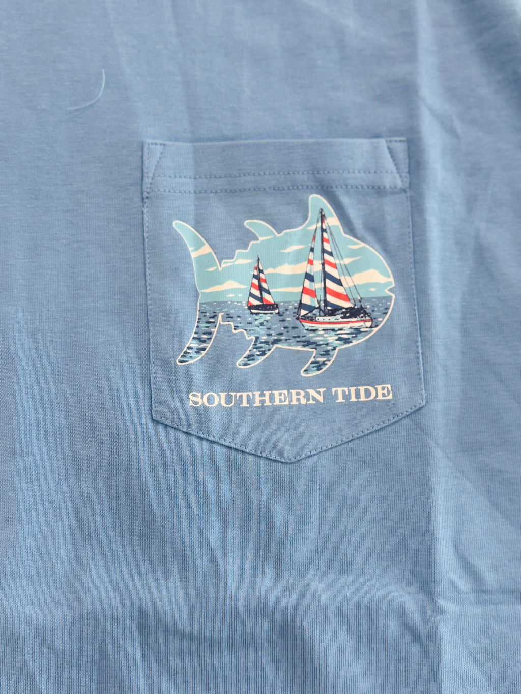 M SS SailBoat Skipjack Fill T-Shirt-Ocean Channel