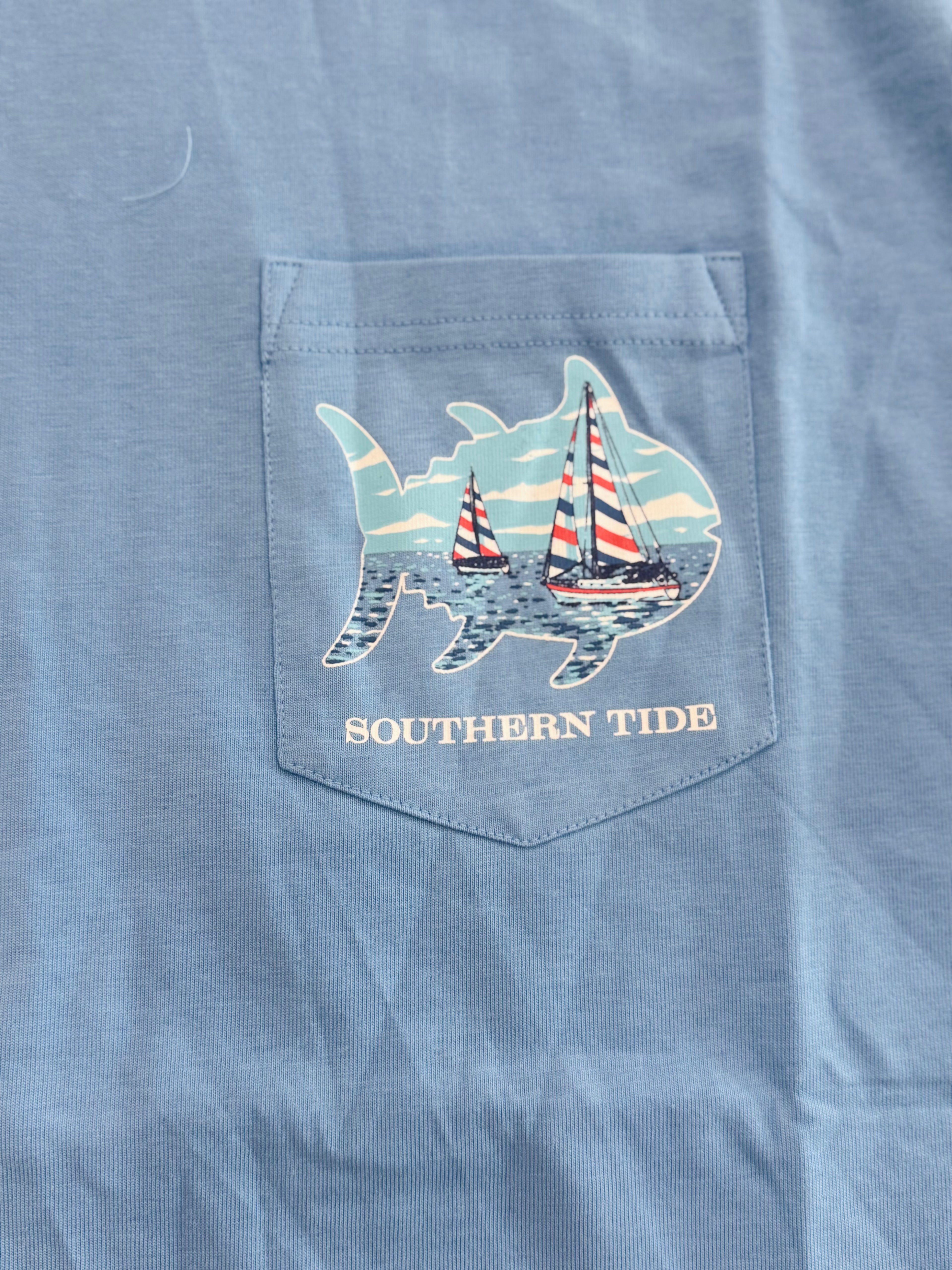 M SS SailBoat Skipjack Fill T-Shirt-Ocean Channel