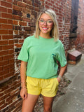 Womens Lined Hybrid Shorts Lemon Drop