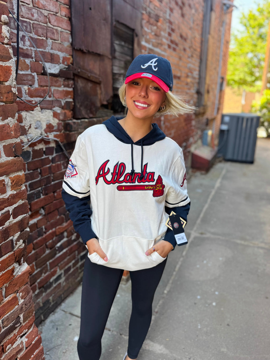 Atlanta Braves Cooperstown Whitewash Trifecta Shortstop Pullover